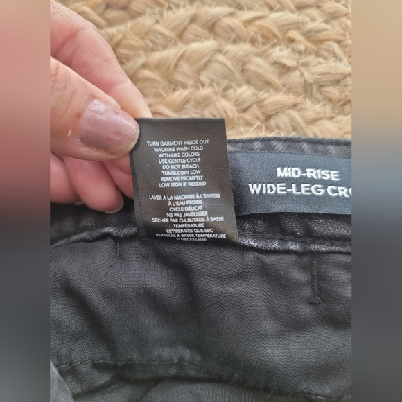 Oat New York Belted Mid Rise Wide Leg Crop Jeans NWT Size 29 - Picture 7 of 10